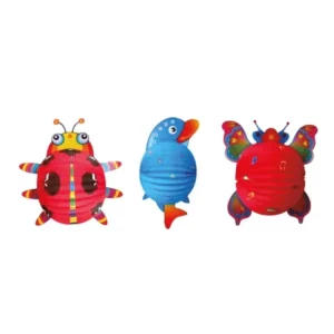 Autentický Lampion koule 24 cm Zvířátka