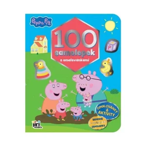 100 samolepek s omalovánkami Prasátko Peppa Vysoce Kvalitní