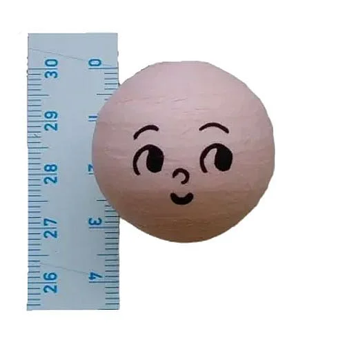 Vatová hlavička obličej panenka, 31 mm Nejprodávanější