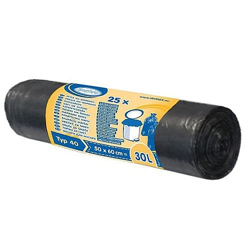Nakupujte Hned Sáček na odpadky LDPE, 30 l, 50 x 60 cm, 25 ks, černá