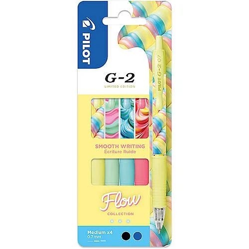 Oblíbený Gelový roller Pilot G-2 Flow 07, 0,7 mm, sada - 4 ks