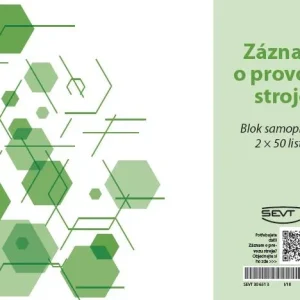 Záznam o provozu stroje samopropis Výprodej