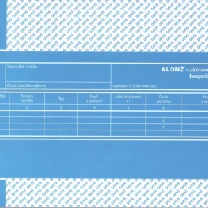 Alonž - Záznam o době řízení vozidla a bezpečnostní přestávky Pouze Dnes