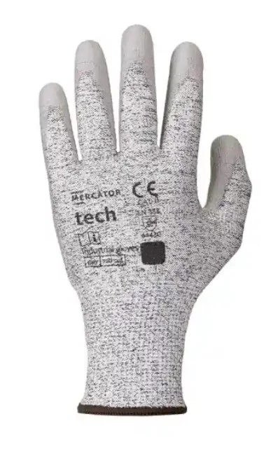 Horká Nabídka Povrstvené rukavice Mercator tech anti-cut - máčené v polyuretanu, šedé, velikost S