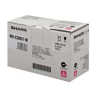 Sharp originální toner MX-C30GTM, magenta, 6000str., Sharp MX-C250FE, C300WE Super Cena