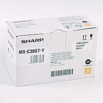 Sleva Sharp originální toner MX-C30GTY, yellow, 6000str., Sharp MX-C250FE, C300WE