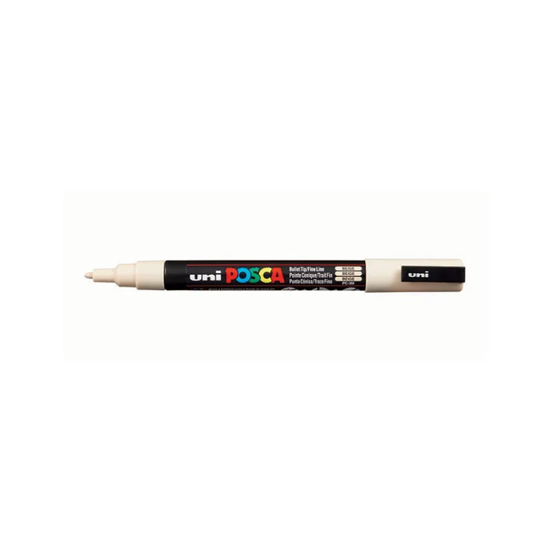 Horká Nabídka Popisovač akrylový POSCA PC-3M, hrot 0,9 - 1,3 mm, Béžový
