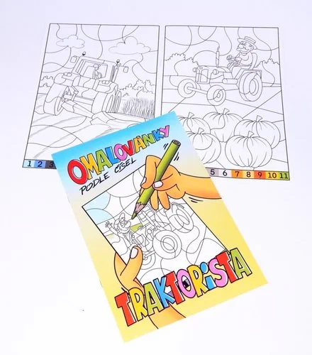 Omalovánky číslované – traktorista (2395-1) Top Prodej
