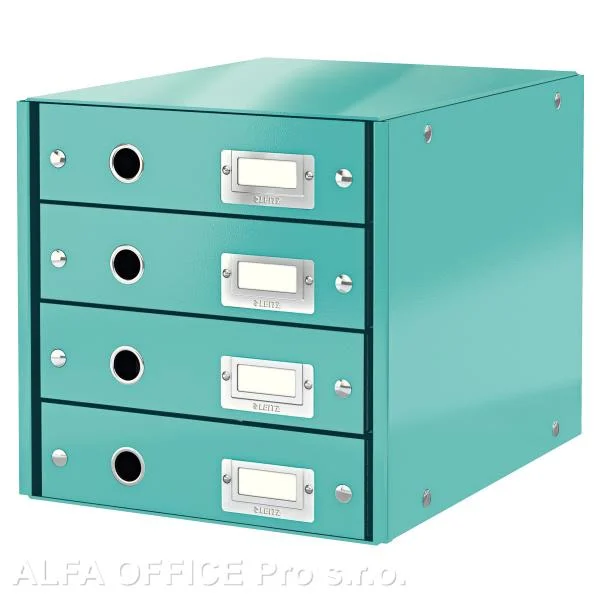 Časově Omezené Zásuvkový box Leitz Click & Store - 4 zásuvky / ledově modrá
