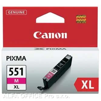 Koupit Online Canon originální ink CLI551M XL, magenta, 11ml, 6445B001, high capacity, Canon PIXMA iP725
