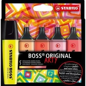 Zvýrazňovače BOSS original Arty, 10 ks, teplé odstíny, 2-5 mm, STABILO 70/5-02-1-20 Objednat Nyní
